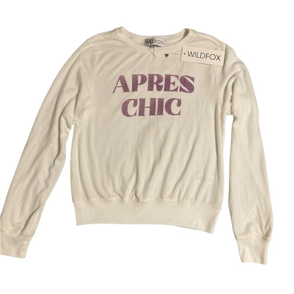 Wildfox Apres Chic Baggy Beach sweater in Vanilla NWT size XS - Picture 6 of 8